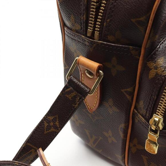 LOUIS VUITTON Brown Monogram Leather Shoulder Bag - Picture 9 of 9